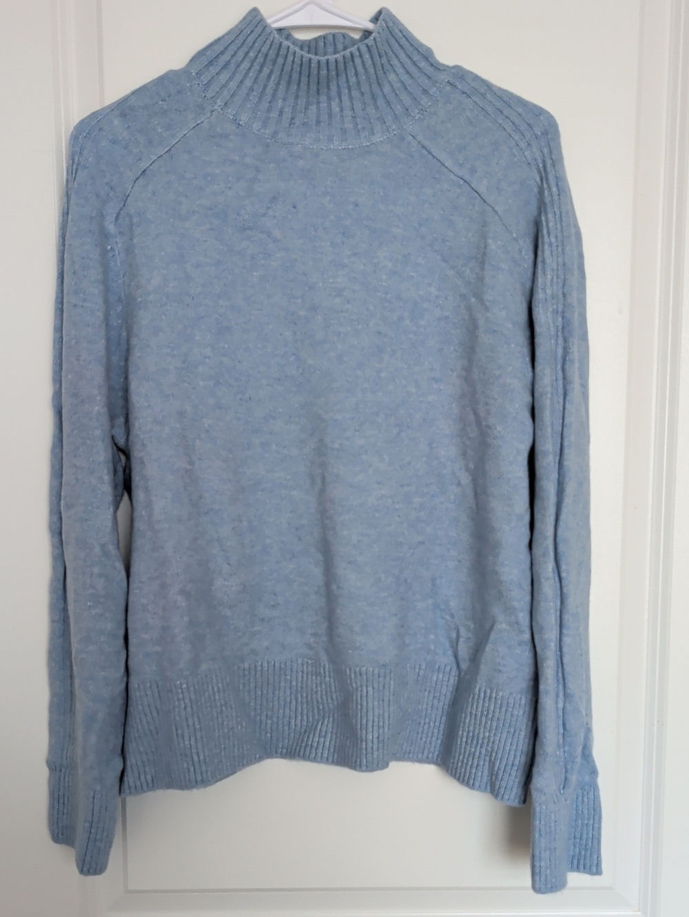 LOFT Light Blue Women's Turtleneck Sweater